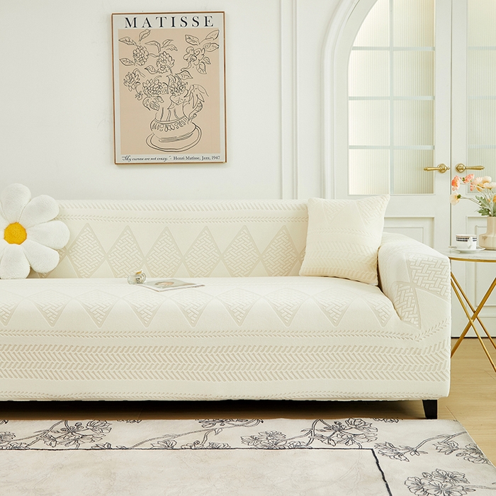 91家纺网 家纺一手货源 找家纺 （总）丝绮鹿 2024新款菲亚松紧款沙发套（三人图）