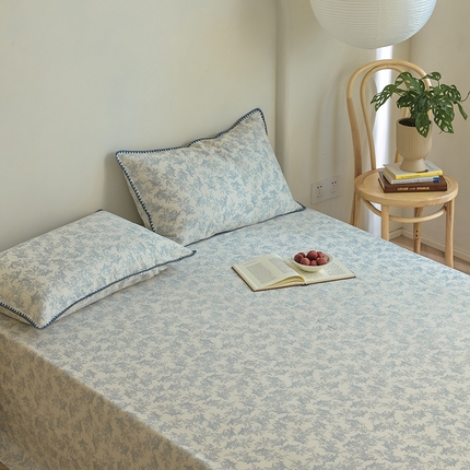 91家纺网 家纺一手货源 找家纺 （总）（买家秀 不断货）A类母婴级全棉纯棉床单纯棉全棉床笠双层纱床笠床罩卡通床笠儿童床垫套保护罩--单床单