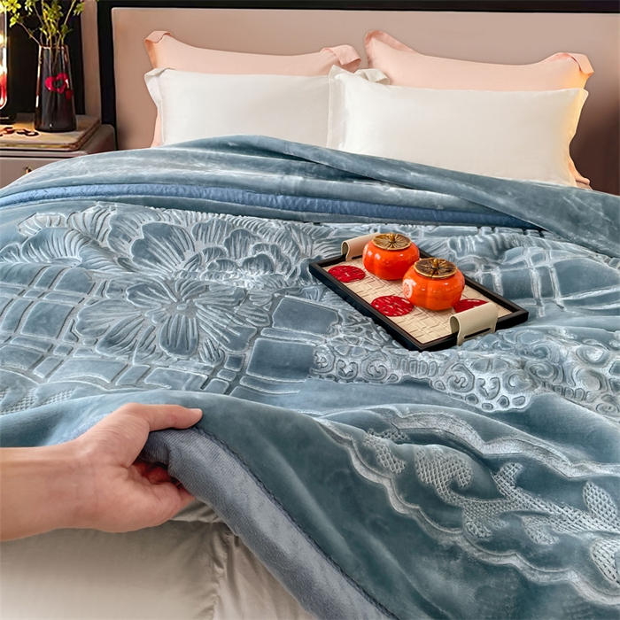 91家纺网 家纺一手货源 找家纺 （总） 2024新款 毛毛毯毯子 保暖毛毯毯子 婚庆毛毯毯子 5D压花素色云毛毯毯子