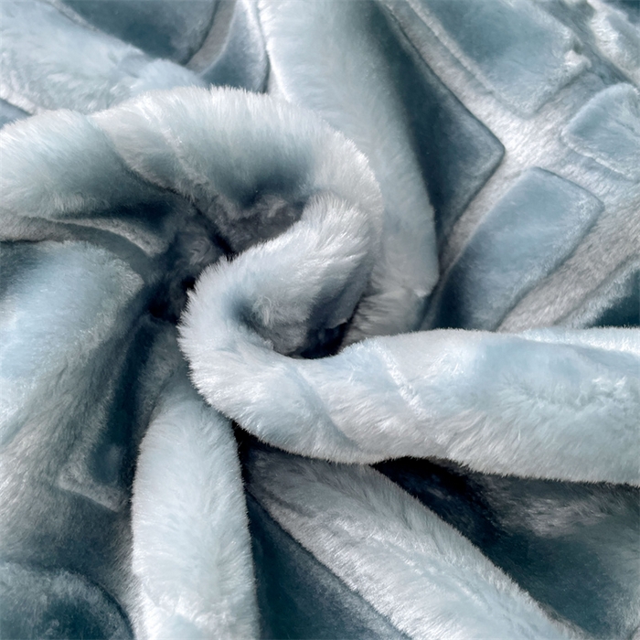91家纺网 家纺一手货源 找家纺 凯轩毛毛毯毯子网销专供 2024新款5D压花素色云毛毯毯子毛毛毯毯子毛毯毯子子 素雅-蓝灰