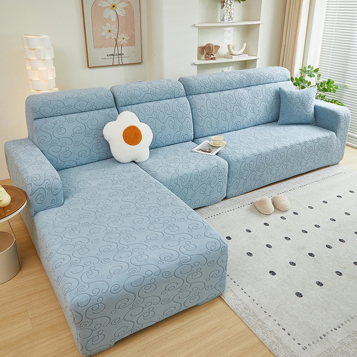 91家纺网 家纺一手货源 找家纺 （总）丝绮鹿 2024新款年华松紧款沙发套（贵妃图）