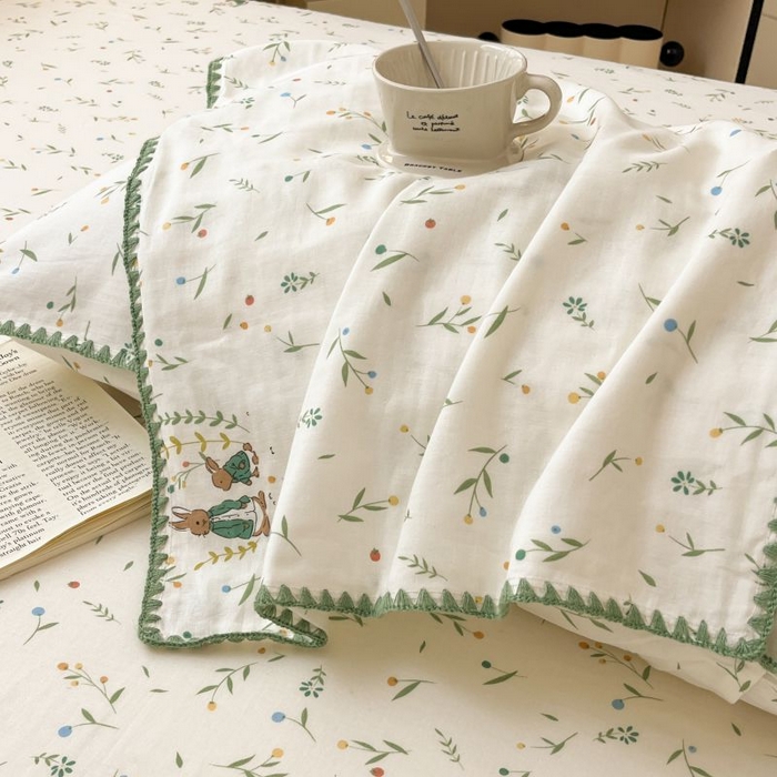 91家纺网 家纺一手货源 找家纺 （买家秀 不断货）A类母婴级全棉纯棉床单纯棉全棉床笠双层纱床笠床罩卡通床笠儿童床垫套保护罩--单床笠 薇拉（床笠）