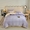 91家纺网 家纺一手货源 找家纺 （买家秀爆款不断货）A类母婴级简约纯色宽边款双拼牛奶绒珊瑚绒四件套雪花绒四件套纯色牛奶绒四件套 瑞丽-米紫