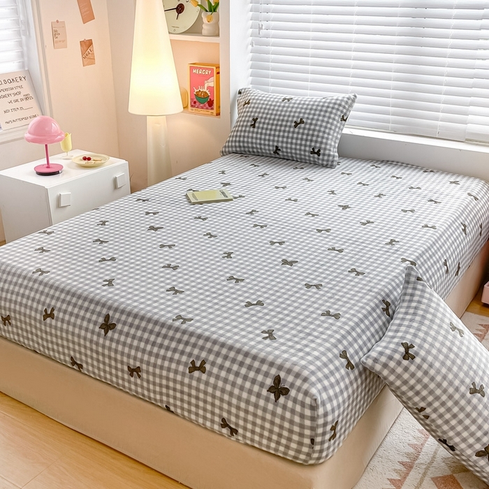 91家纺网 家纺一手货源 找家纺 （总）芯元素 2024新款牛奶绒印花床笠