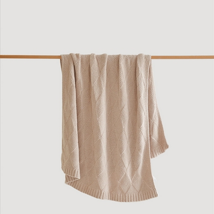 91家纺网 家纺一手货源 找家纺 2025新款半边绒多彩柔软纯色毯-塔娜 塔娜-米杏