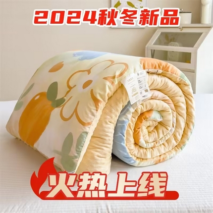 （买家秀 不断货）A类母婴级卡通儿童豆豆绒春秋冬被大豆纤维被子被芯空调被豆豆被水洗棉豆豆被夏被 展示图