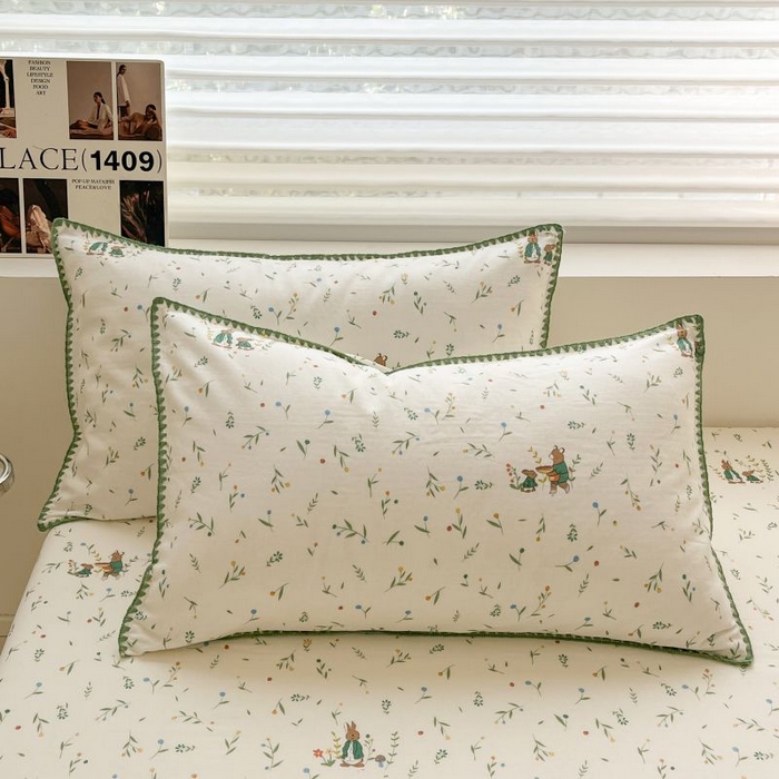 91家纺网 家纺一手货源 找家纺 （买家秀 不断货）A类母婴级全棉纯棉床单纯棉全棉床笠双层纱床笠床罩卡通床笠儿童床垫套保护罩--单床笠 薇拉（床笠）