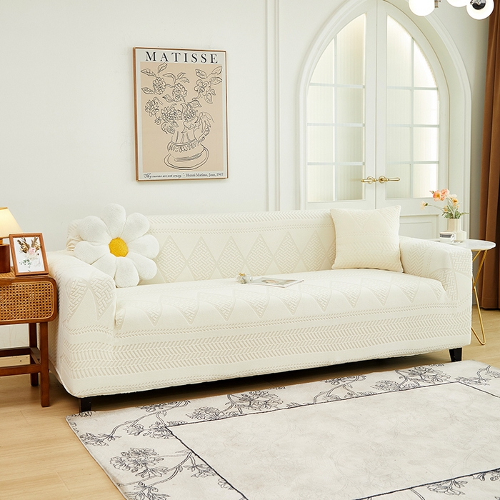 91家纺网 家纺一手货源 找家纺 （总）丝绮鹿 2024新款菲亚松紧款沙发套（三人图）