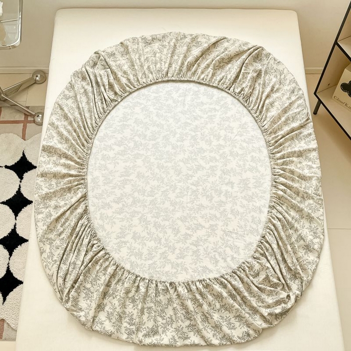 91家纺网 家纺一手货源 找家纺 （买家秀 不断货）A类母婴级全棉纯棉床单纯棉全棉床笠双层纱床笠床罩卡通床笠儿童床垫套保护罩--单床笠 爱莎（床笠）