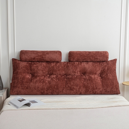 91家纺网 家纺一手货源 找家纺 一兰家纺 2024新款新款加厚立绒格三角靠垫床头大靠背腰靠沙发靠背可拆洗-堡丁系列 堡丁-微唇泥