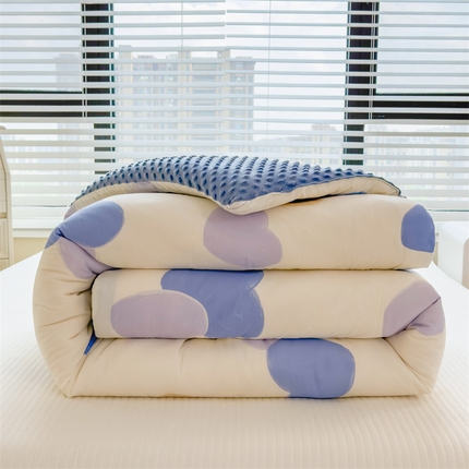 91家纺网 家纺一手货源 找家纺 （总）（买家秀 不断货）A类母婴级卡通儿童豆豆绒春秋冬被大豆纤维被子被芯空调被豆豆被水洗棉豆豆被夏被