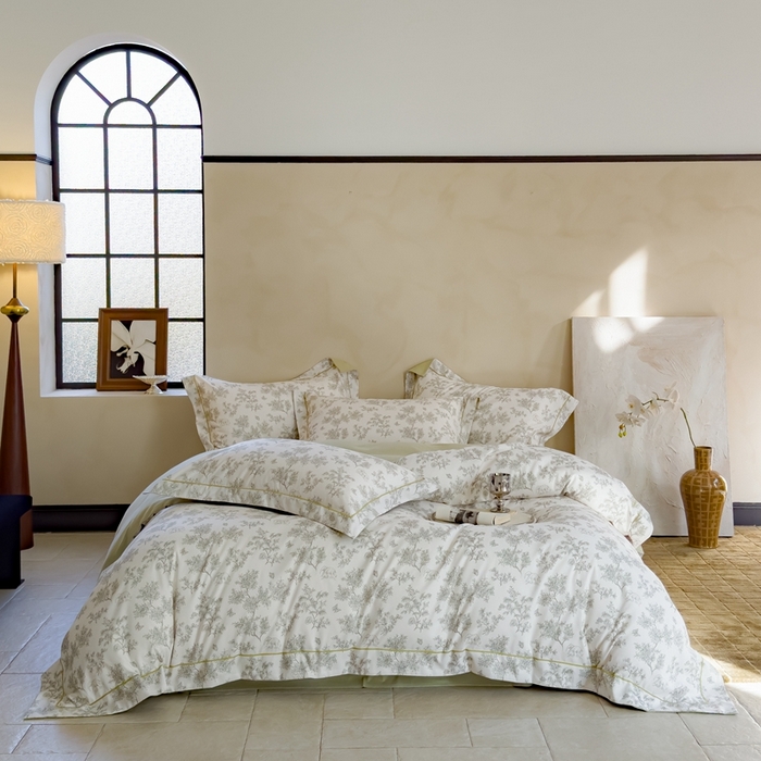 91家纺网 家纺一手货源 找家纺 丽卡家纺（原丽卡家纺） 2024新款A类德绒小清新数码印花四件套 花颜初夏