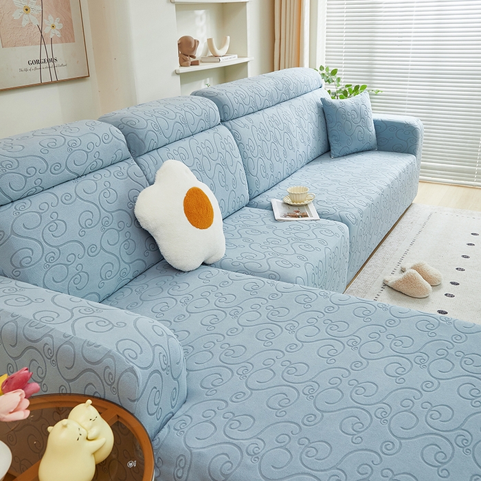 91家纺网 家纺一手货源 找家纺 （总）丝绮鹿 2024新款年华松紧款沙发套（贵妃图）