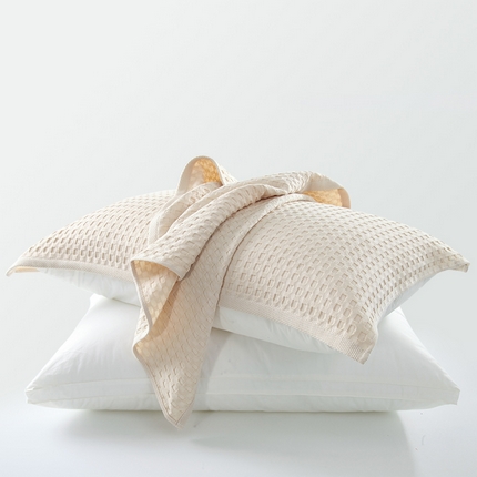 91家纺网 家纺一手货源 找家纺 （买家秀爆款花型不断货）A类抗菌母婴级全棉纯棉多功能枕巾多层纱布纱巾宽边枕巾无印风毛圈纱布华夫格枕巾52*78cm/对 卡其色