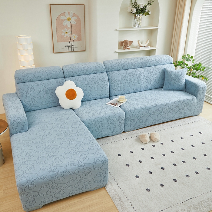 91家纺网 家纺一手货源 找家纺 （总）丝绮鹿 2024新款年华松紧款沙发套（贵妃图）