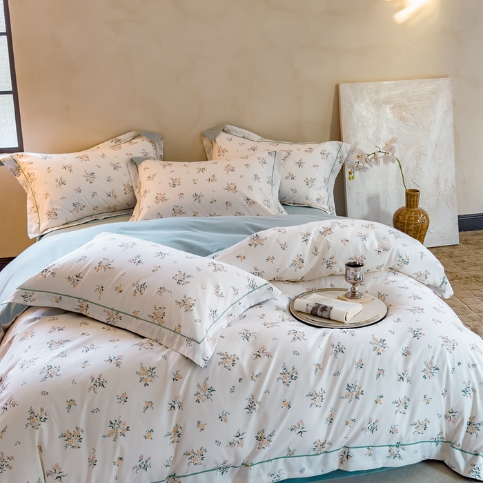 91家纺网 家纺一手货源 找家纺 丽卡家纺（原丽卡家纺） 2024新款A类德绒小清新数码印花四件套 丽芙