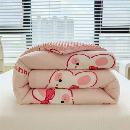 91家纺网 家纺一手货源 找家纺 （总）（买家秀 不断货）A类母婴级卡通儿童豆豆绒春秋冬被大豆纤维被子被芯空调被豆豆被水洗棉豆豆被夏被