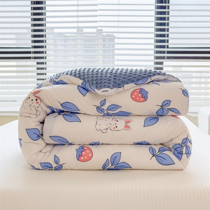 91家纺网 家纺一手货源 找家纺 （总）（买家秀 不断货）A类母婴级卡通儿童豆豆绒春秋冬被大豆纤维被子被芯空调被豆豆被水洗棉豆豆被夏被