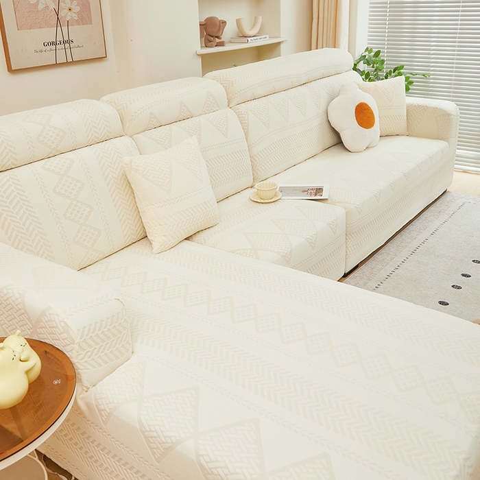 91家纺网 家纺一手货源 找家纺 （总）丝绮鹿 2024新款菲亚松紧款沙发套（贵妃图）