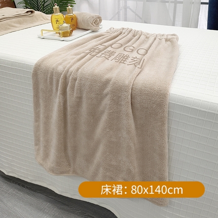 91家纺网 家纺一手货源 找家纺 2024新款A类珊瑚绒美-容院专用毛巾 床巾（床单）卡其