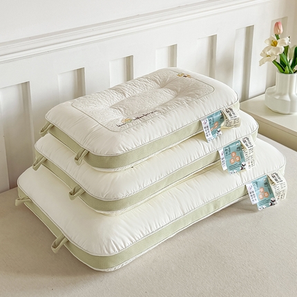 91家纺网 家纺一手货源 找家纺 （总）贵夫人 2024新款棉里棉外儿童亲子护颈枕枕头枕芯