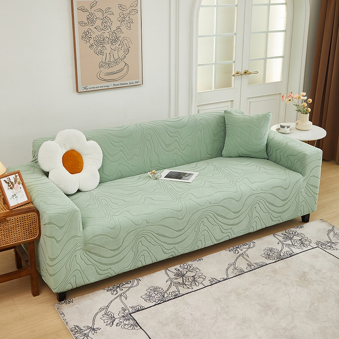 91家纺网 家纺一手货源 找家纺 （总）丝绮鹿 2024新款曲意松紧款沙发套（三人图）