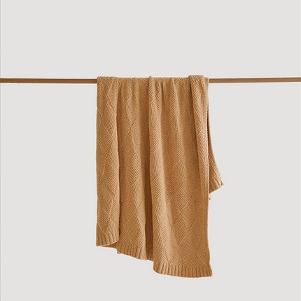 91家纺网 家纺一手货源 找家纺 2025新款半边绒多彩柔软纯色毯-塔娜 塔娜-淡黄