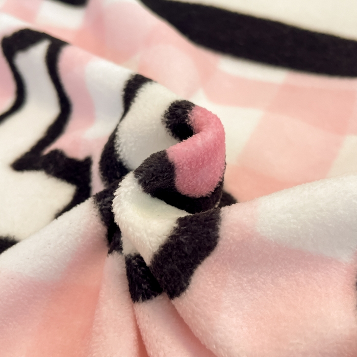 91家纺网 家纺一手货源 找家纺 A类母婴级库洛米美乐蒂三丽鸥正版授权卡通儿童牛奶绒双面牛奶绒四件套珊瑚绒四件套 绒大版-R粉格香香kitty