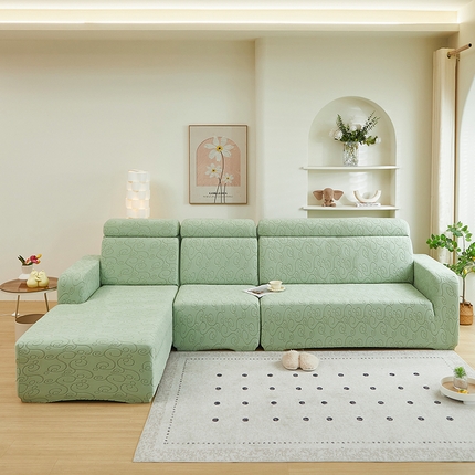 丝绮鹿 2024新款年华松紧款沙发套（贵妃图） 草绿