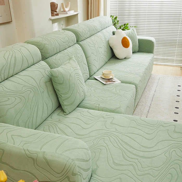 91家纺网 家纺一手货源 找家纺 （总）丝绮鹿 2024新款曲意松紧款沙发套（贵妃图）