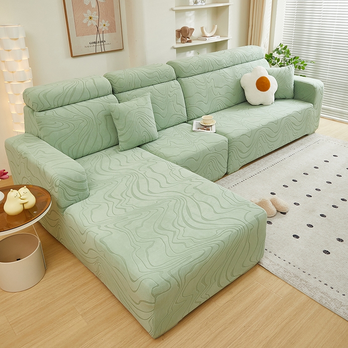 91家纺网 家纺一手货源 找家纺 （总）丝绮鹿 2024新款曲意松紧款沙发套（贵妃图）