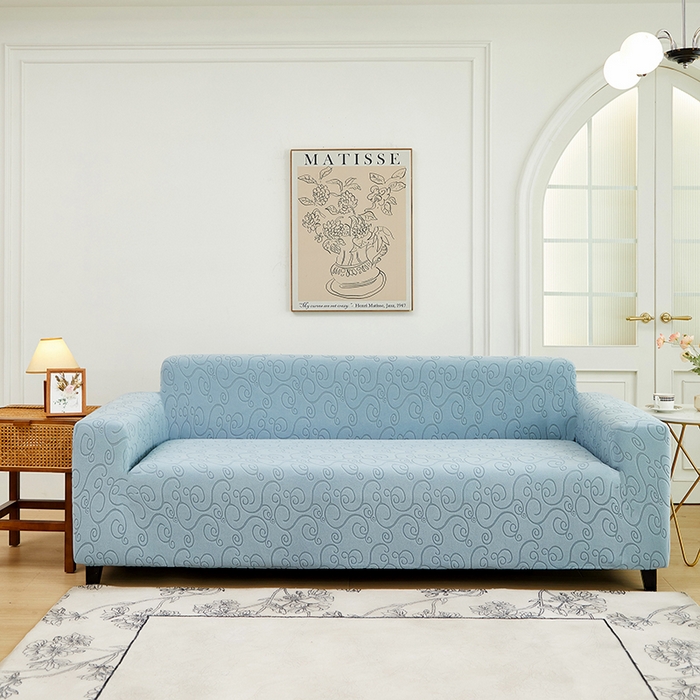 91家纺网 家纺一手货源 找家纺 （总）丝绮鹿 2024新款年华松紧款沙发套（三人图）