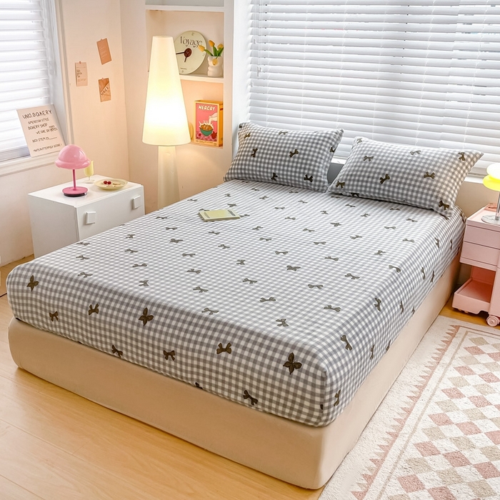 91家纺网 家纺一手货源 找家纺 （总）芯元素 2024新款牛奶绒印花床笠