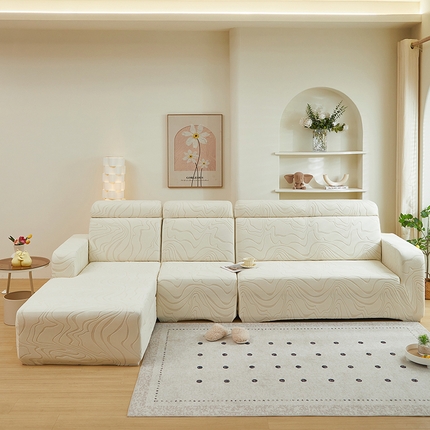 91家纺网 家纺一手货源 找家纺 （总）丝绮鹿 2024新款曲意松紧款沙发套（贵妃图）