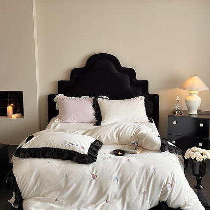 MIU缪家居 2024新款加厚牛奶绒四件套-魔法之旅 魔法之旅-乳白