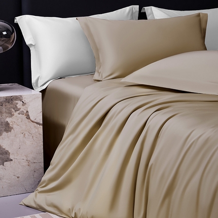 轩和家居  2024新款70S长绒棉四件套 浮光金