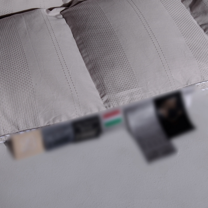 91家纺网 家纺一手货源 找家纺 静若居羽绒被壳 厂家直销双层全棉提花羽绒被壳自充绒淘宝京东双层防绒羽绒被壳 南西灰