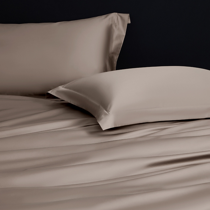 91家纺网 家纺一手货源 找家纺 轩和家居  2024新款70S长绒棉四件套 谷香棕