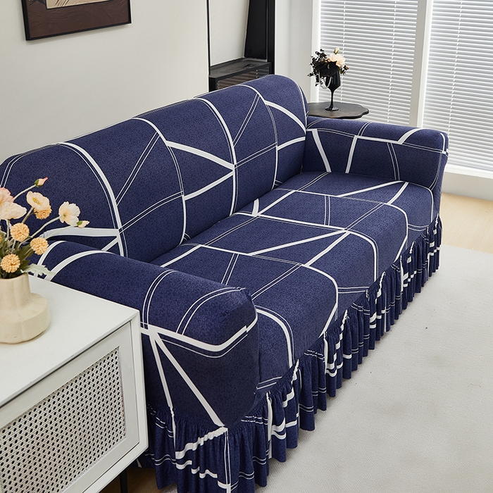 91家纺网 家纺一手货源 找家纺 共鸣沙发套 2024新款牛奶丝系列沙发套（裙摆款） 罗马空间