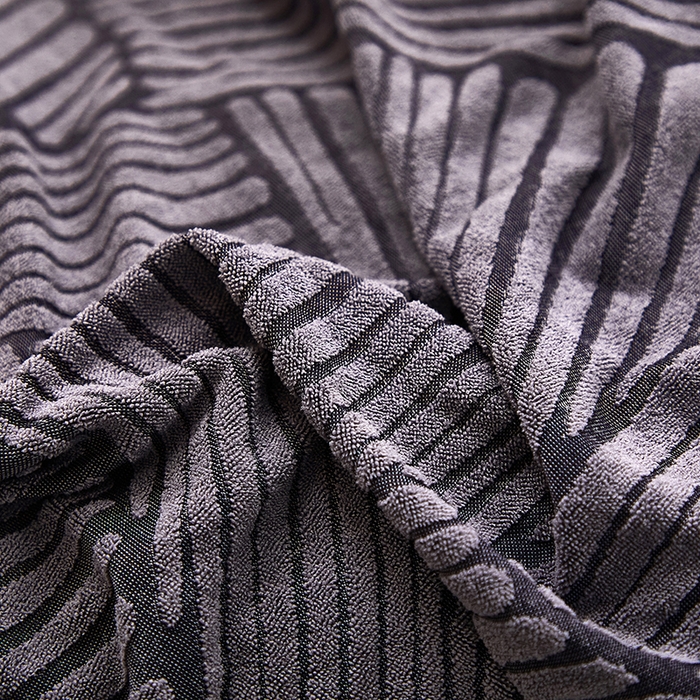 91家纺网 家纺一手货源 找家纺 共鸣沙发套 2024新款臻品提花系列懒人沙发套（枫纹花系） 枫纹深灰