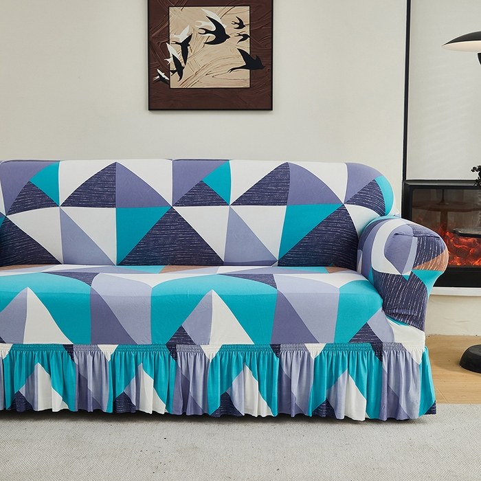 91家纺网 家纺一手货源 找家纺 共鸣沙发套 2024新款牛奶丝系列沙发套（裙摆款） 北欧记忆