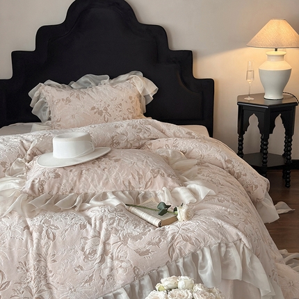 （总）MIU缪家居 2024新款雕花牛奶绒四件套-暮光