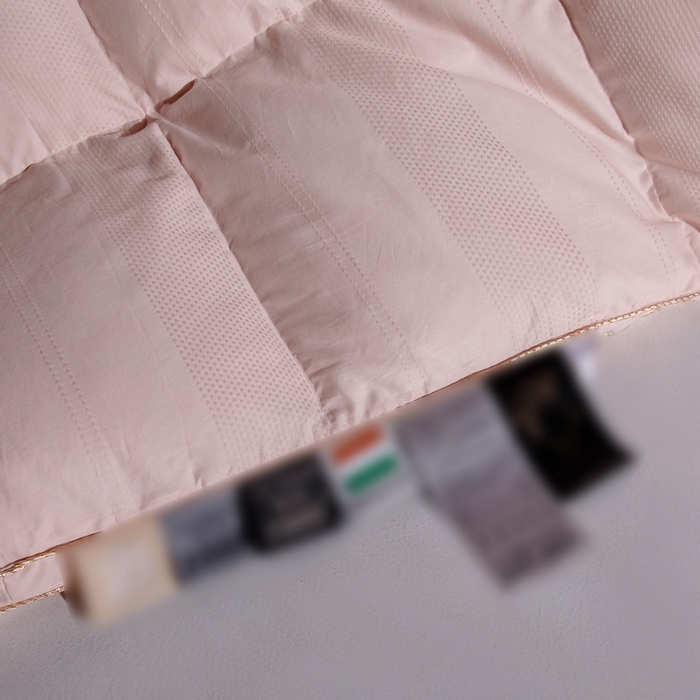 91家纺网 家纺一手货源 找家纺 静若居羽绒被壳 厂家直销双层全棉提花羽绒被壳自充绒淘宝京东双层防绒羽绒被壳 南西粉