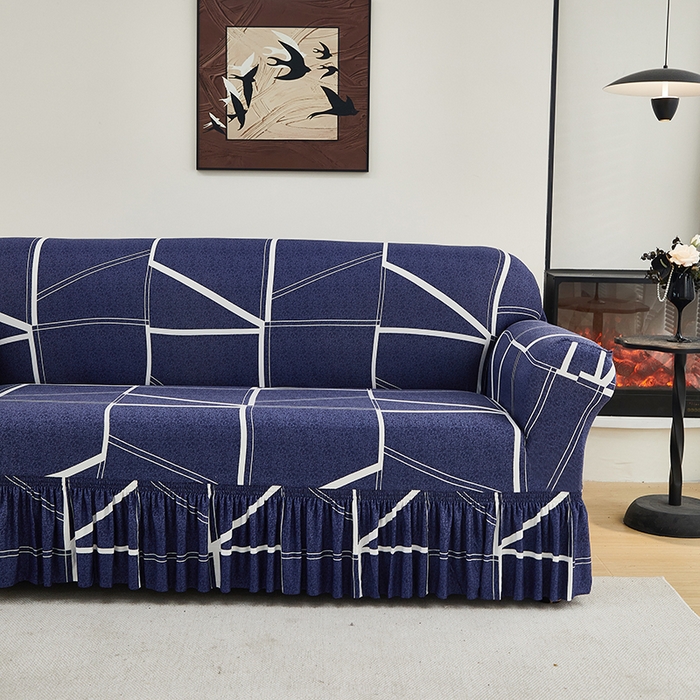 91家纺网 家纺一手货源 找家纺 共鸣沙发套 2024新款牛奶丝系列沙发套（裙摆款） 罗马空间