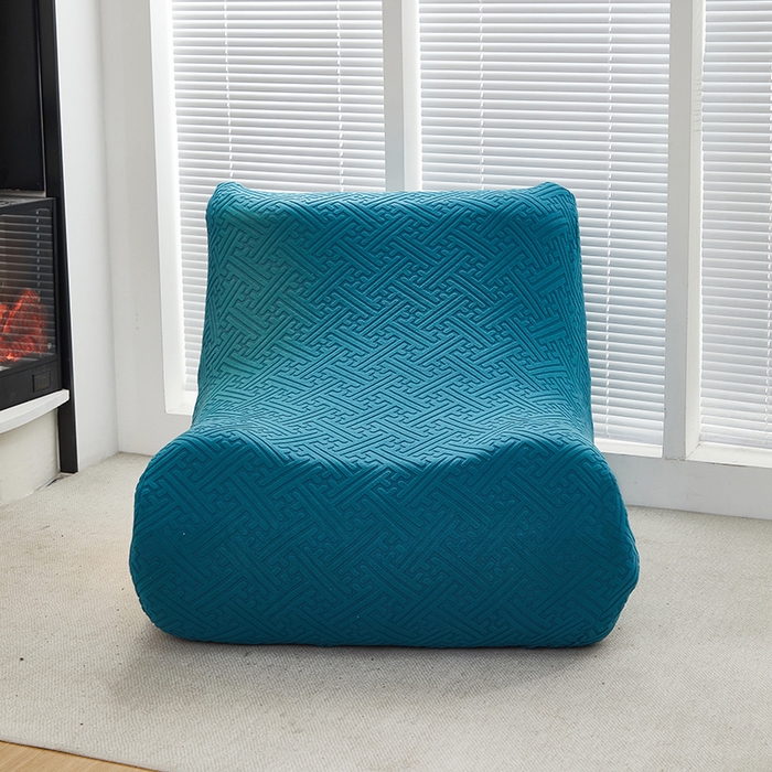 91家纺网 家纺一手货源 找家纺 共鸣沙发套 2024新款拉绒提花系列懒人沙发套 拉绒橄榄绿