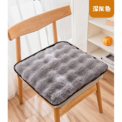 91家纺网 家纺一手货源 找家纺 （总）芙宁娜 2024新款兔毛绒冬季保暖坐垫办公室久坐椅垫家用餐椅垫沙发垫车载坐垫