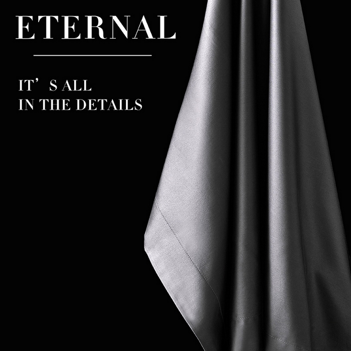 91家纺网 家纺一手货源 找家纺 轩和家居  2024新款70S长绒棉四件套 影月黑