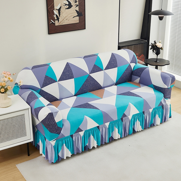 91家纺网 家纺一手货源 找家纺 共鸣沙发套 2024新款牛奶丝系列沙发套（裙摆款） 北欧记忆