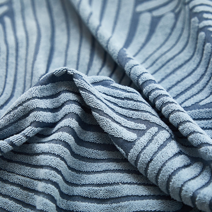 91家纺网 家纺一手货源 找家纺 共鸣沙发套 2024新款臻品提花系列懒人沙发套（枫纹花系） 枫纹净蓝