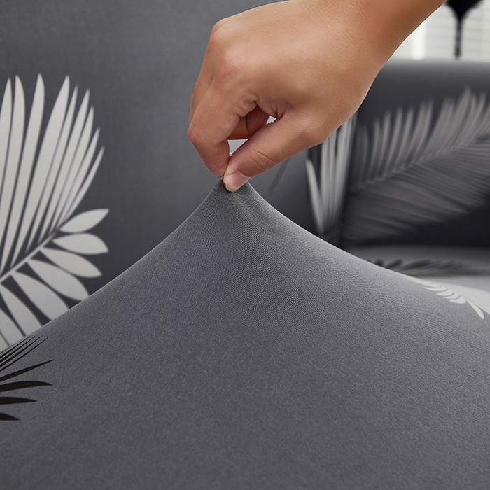 91家纺网 家纺一手货源 找家纺 共鸣沙发套 2024新款牛奶丝系列沙发套（裙摆款） 飞叶